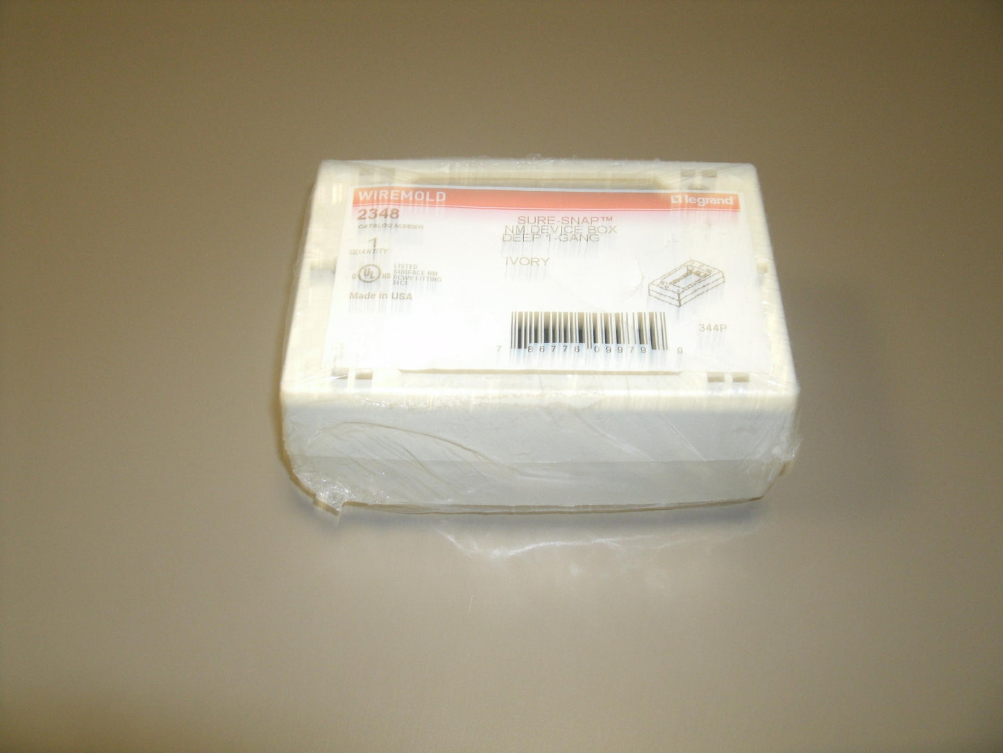 Wiremold 2348 Sure-Snap NM Device Box. Deep 1 Gang. (9)