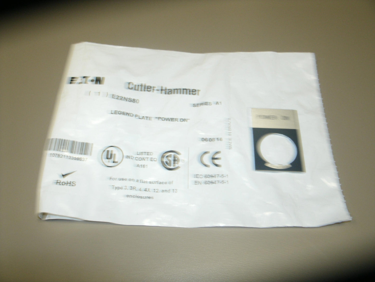Cutler E22NS36 Hammer, Legend Plate. (Blank) New. (7)