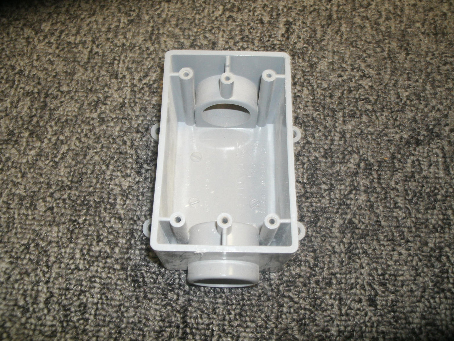 Cantex 5133465 Rectangle Outlet Box, PVC, Grey. New. (6)
