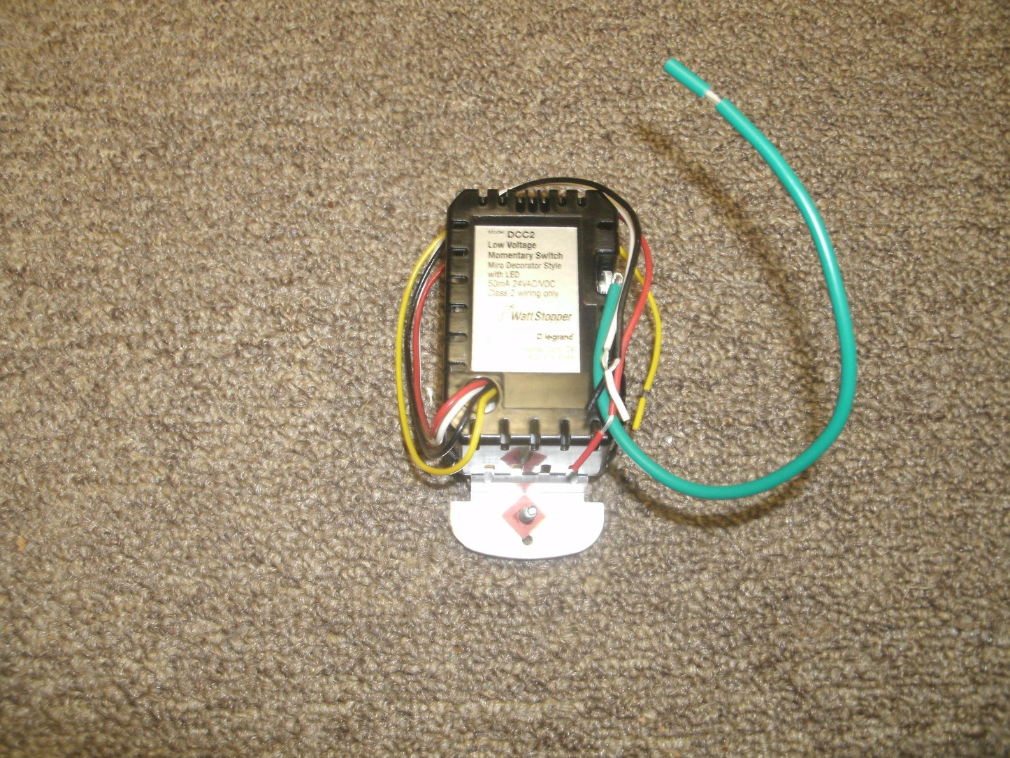 WattStopper DCC2 Low Voltage Momentary Switch. New. Ivory.