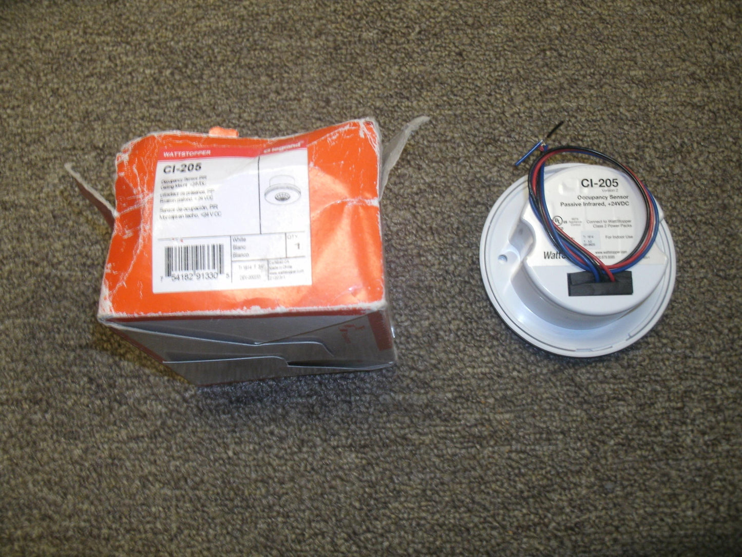 Wattstopper CI-205 Occupancy Sensor. PIR. New. White.