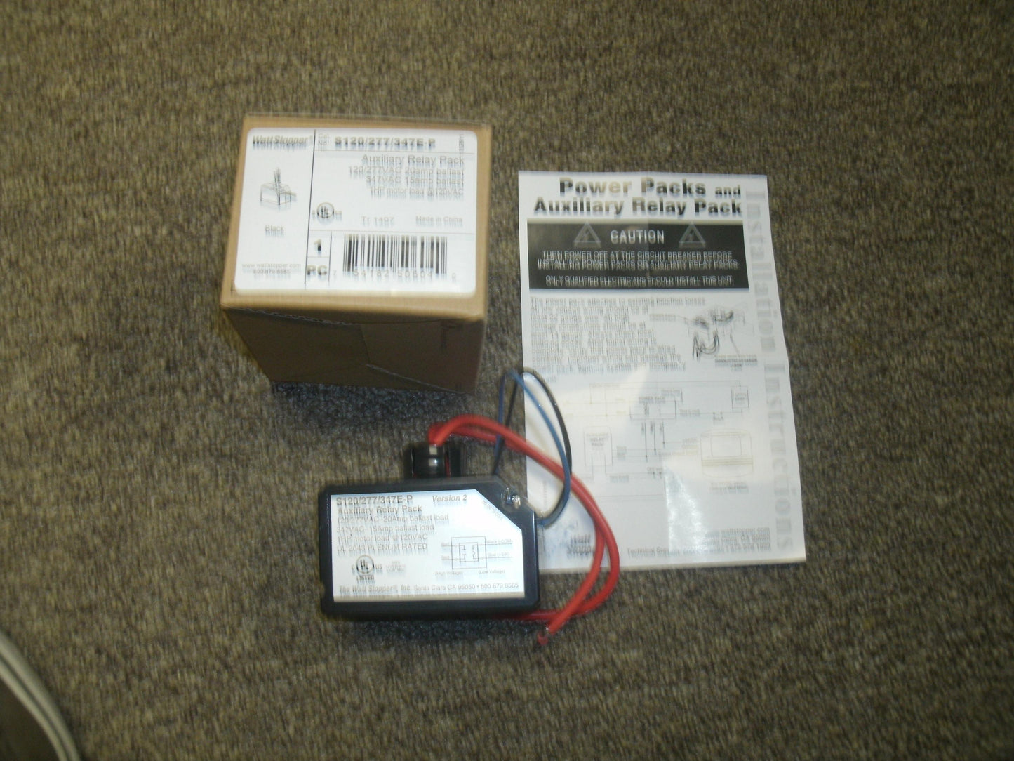 WattStopper S120/277/347E-P Power Slave Pack Auxiliary. New.