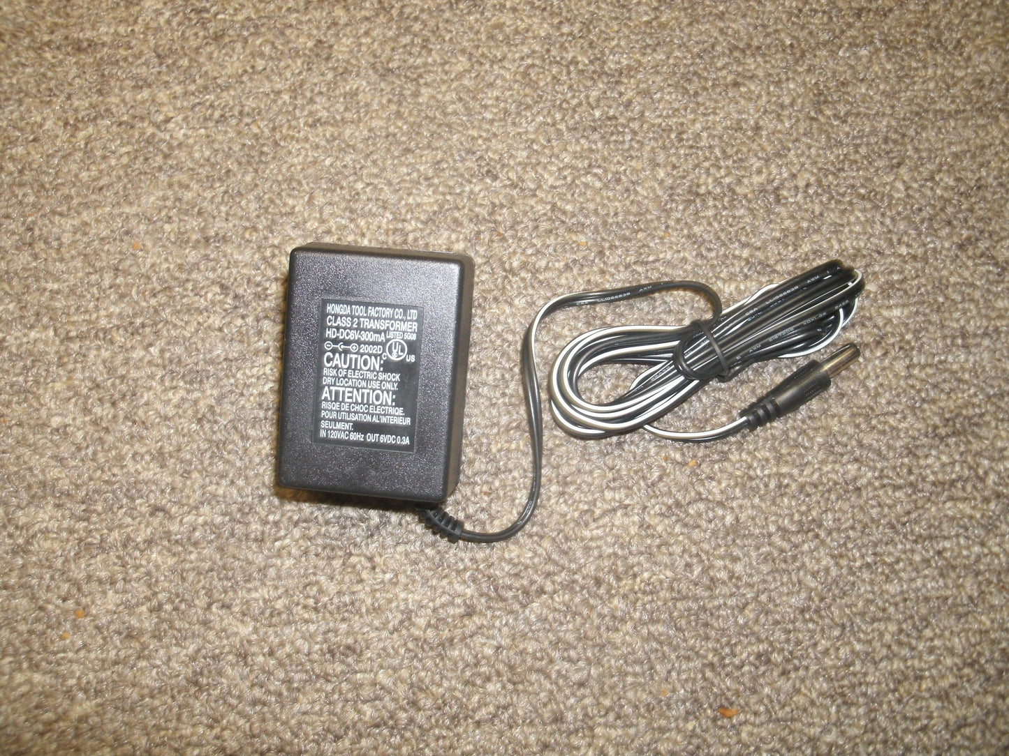 Hongda HD-DC6V-300mA, Tool Factory Co. Transformer. New. (C3)