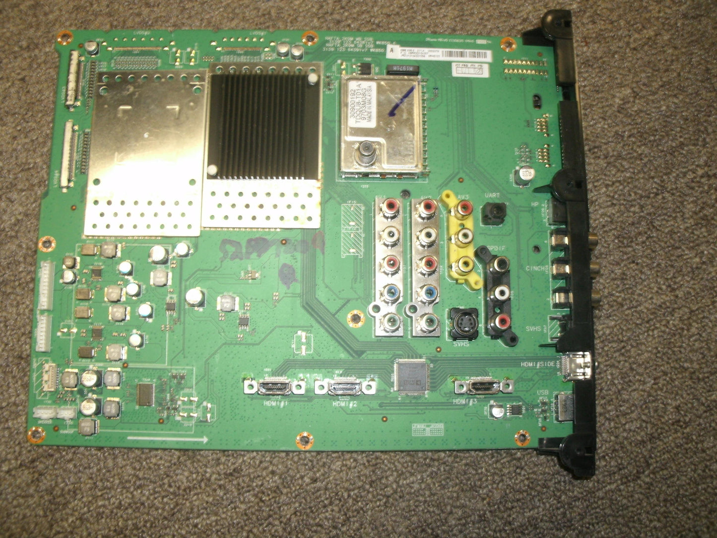 Phillips 30900192, TDQU8-T01A, 9703M08G LCD Input Board. (B2)