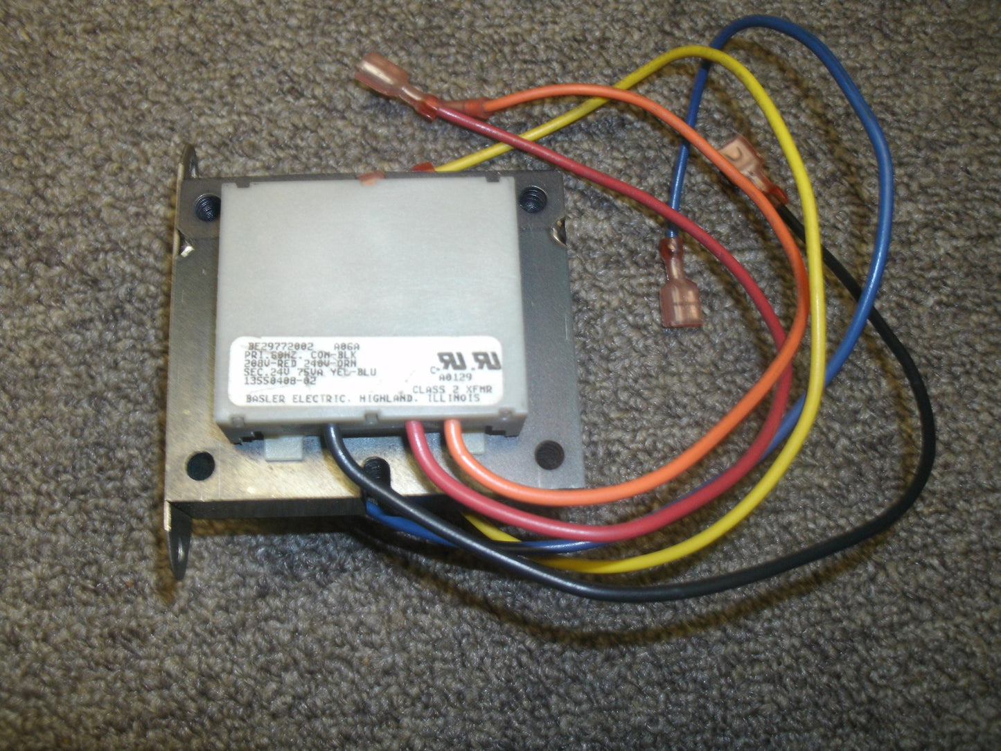 Basler BE29772002 Electric Transformer. Working Pull.
