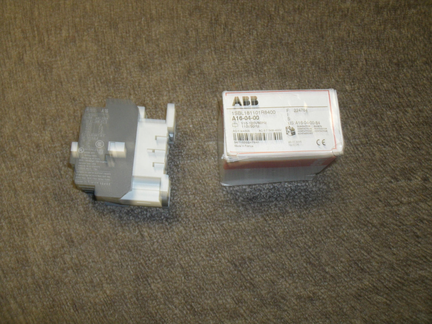 ABB A16-04-00 Contactor. 1SBL181101R8400. New. (B1)