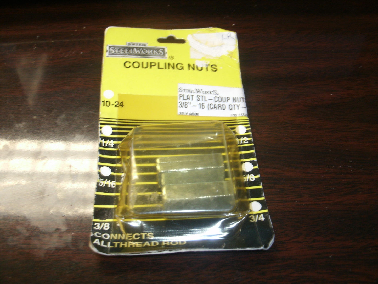 SteelWorks 44598 Coupling Nuts 10-24 3/8". New. (Q1)