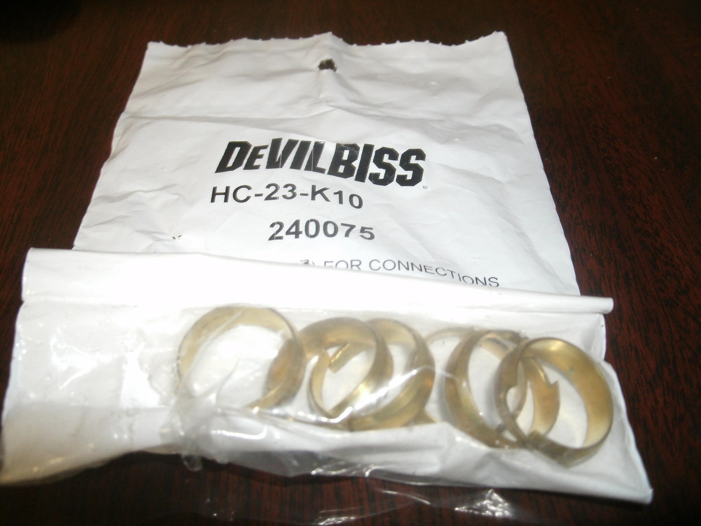 DeVilbiss HC-23-K10. 240075 Comp Ring Kit for Connections. (32)