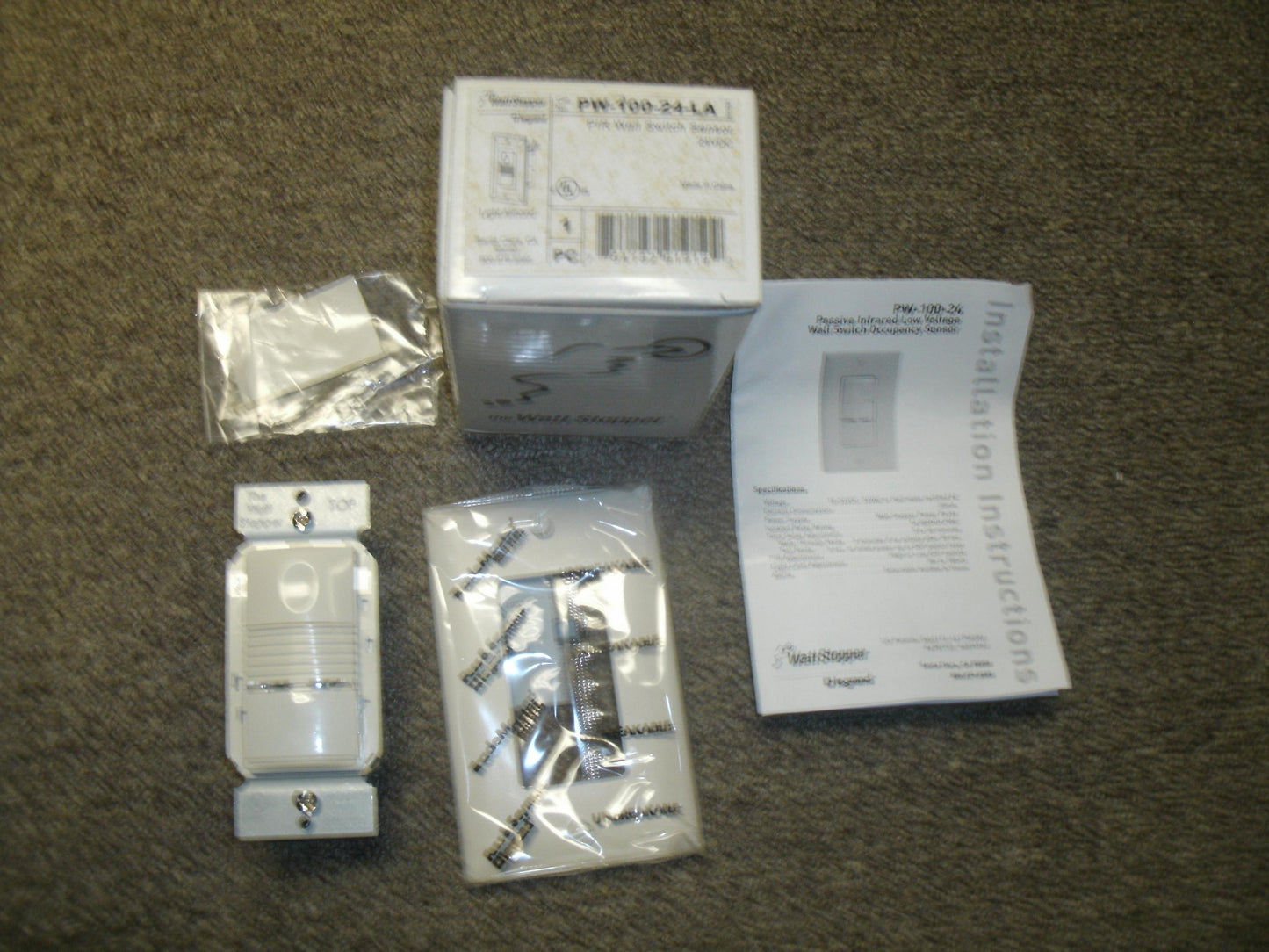 Wattstopper PW-100-24-LA, PIR Low Voltage Wall Switch Occupancy
