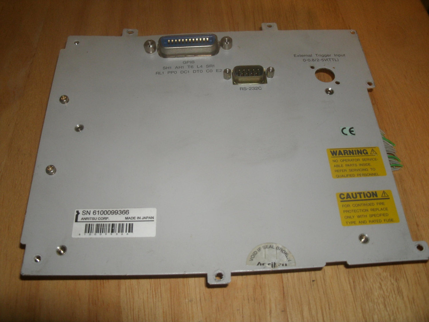 Anritsu W22U3089 (Y1) Interface Board With Metal Plate. (B10)