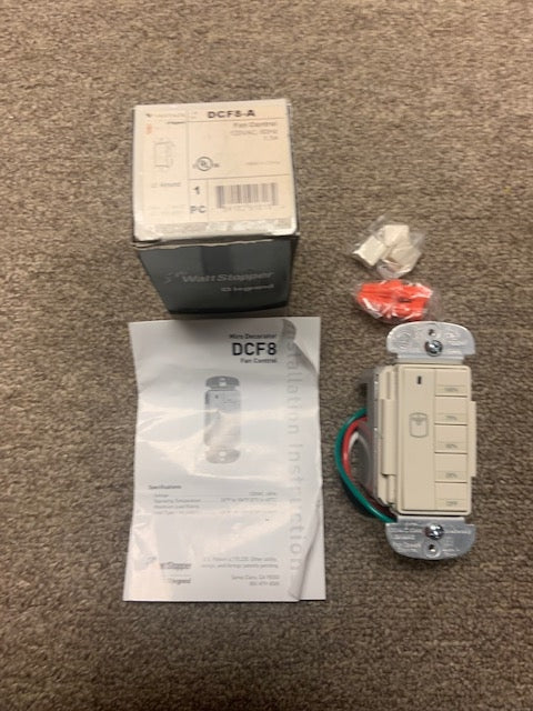 Wattstopper DCF8-A Fan Control. New. Light Almond.