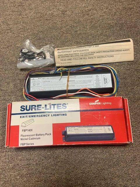 Sure-Lites FBP-1-40-X Florescent Battery Pack Emergency Ballast. New.