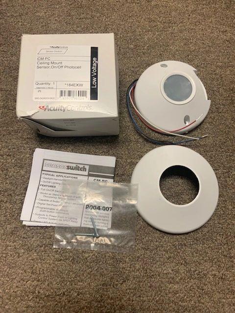 Acuity CM PC Controls. Ceiling Mount Sensor, On/Off Photocell. (34)