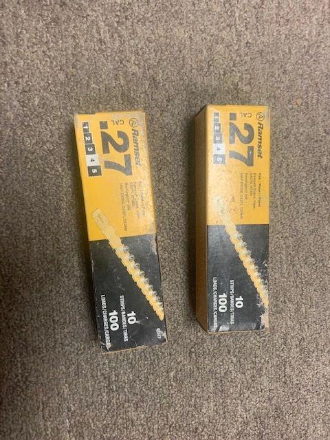 Ramset 4RS27, .27 Cal, For #4. 2 Boxes. 662520006674. New.