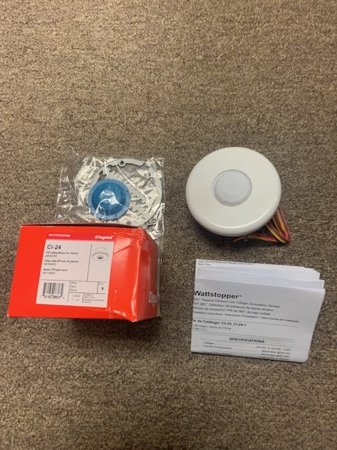 Wattstopper CI-24 PIR Ceiling Mount Occ Sensor. 24V, AC/DC.
