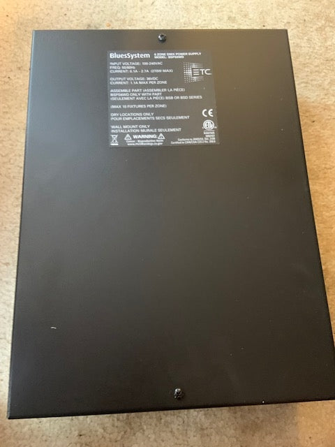ETC 7492A1004 BlueSystem, 6 Zone, Wall Mount DMX Power Supply.