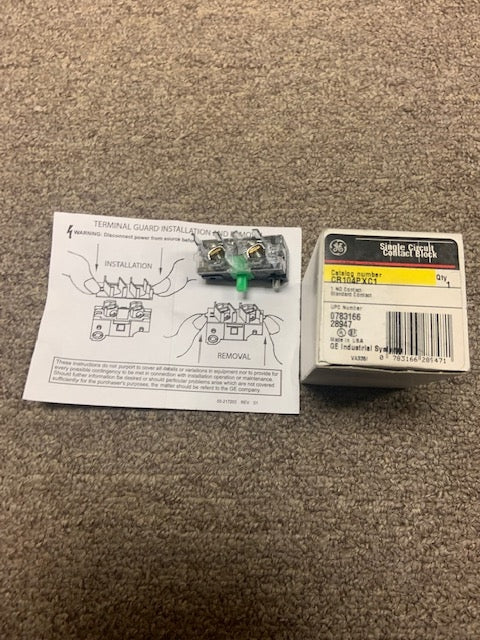 General Electric CR104PXC1 Single Circuit Contact Block. (43)