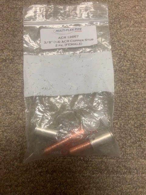 ACR 12667 Multi-Flex Pipe Systems. 3/8" (14) ACR Copper Stub. 2 Pack. (43)