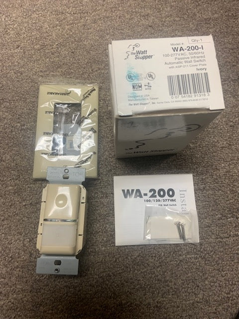 Wattstopper WA-200-I Passive Automatic Wall Switch. New.
