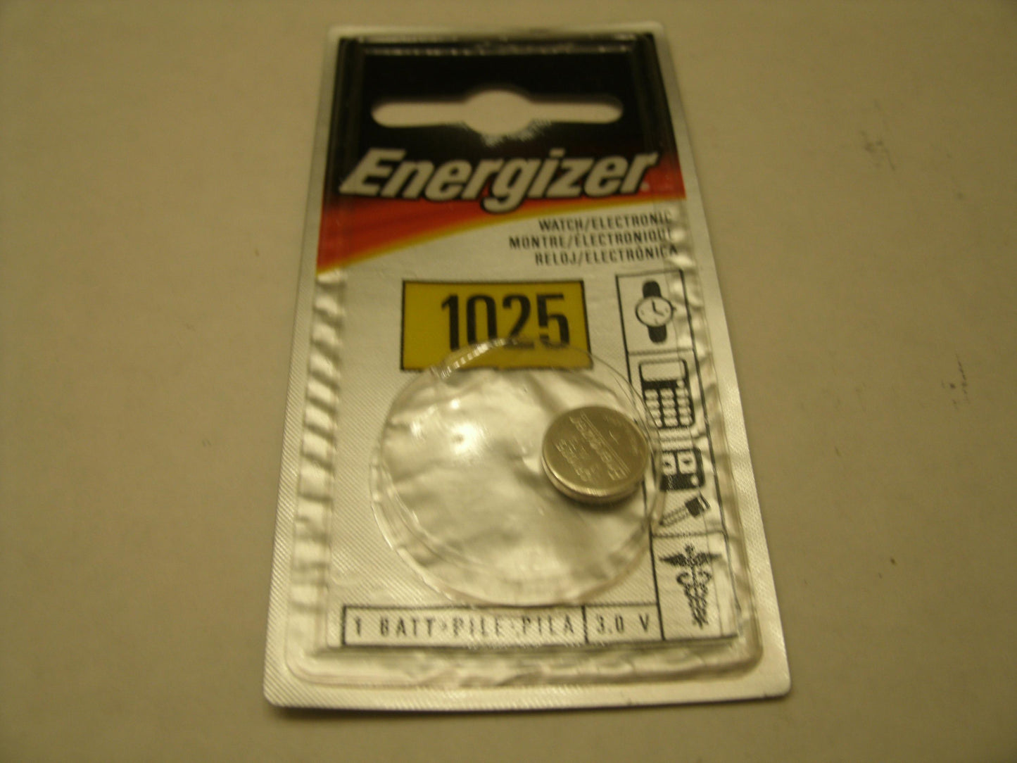 Energizer CR1025BP 3 Volt. CR1025. New.