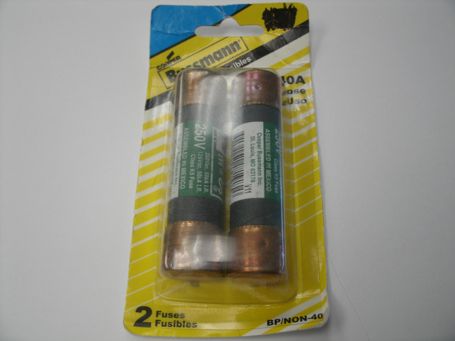 Cooper Bussmann BP/NON-40 Fuses. 2 Pack.