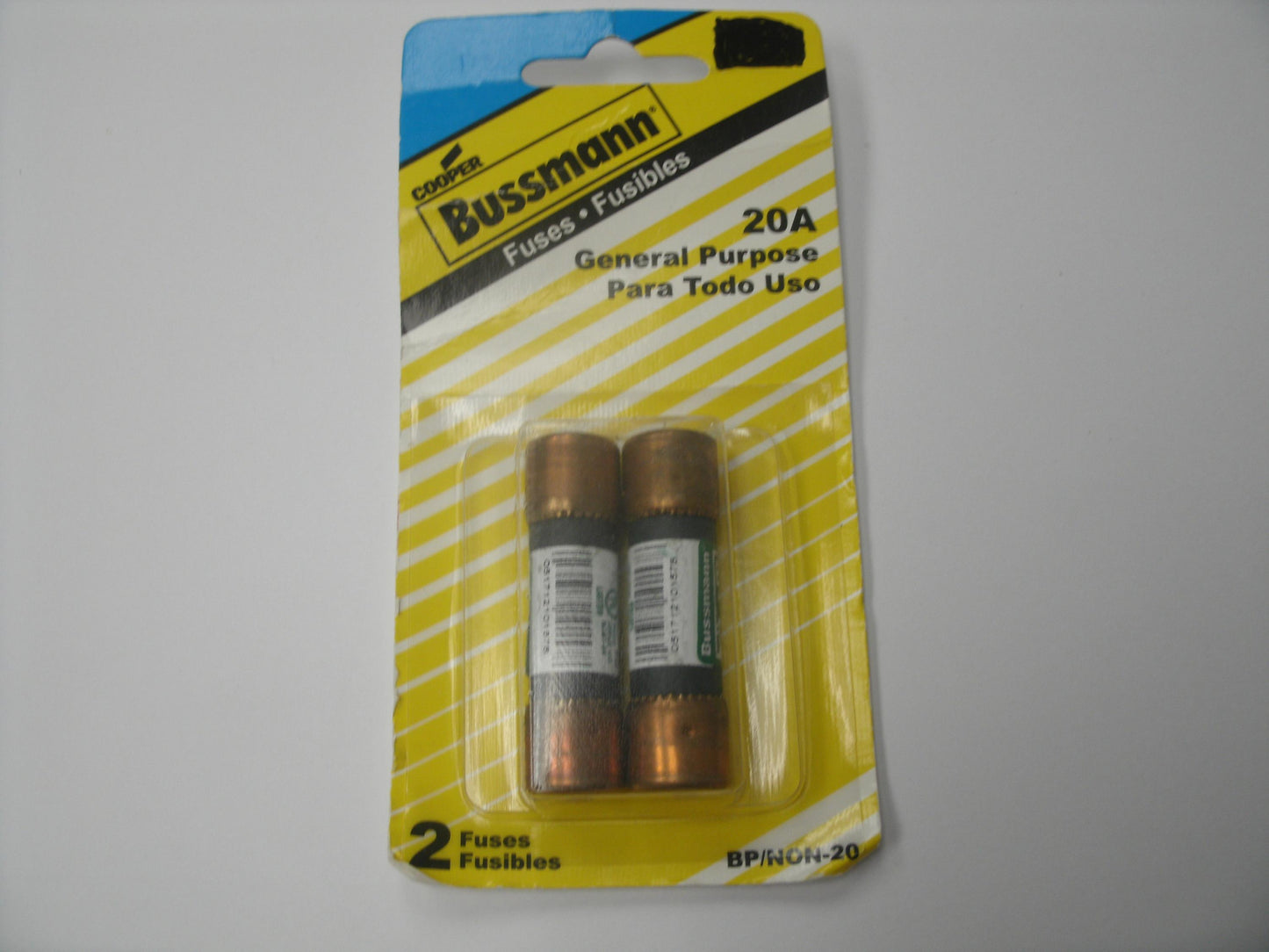 Cooper Bussmann BP/NON-20 Fuses. 2 Pack.