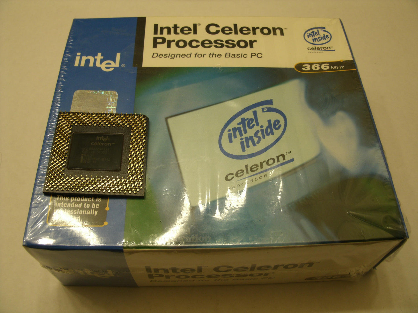 Intel Celeron Processor 366MHz. New. B80524P366.