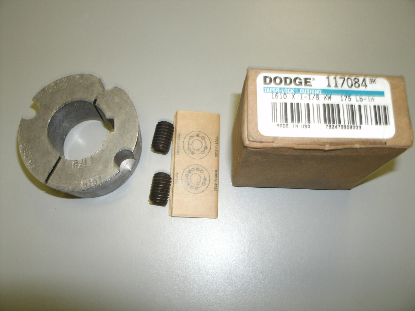 Dodge 117084 Taper-Lock Bushing. New. 1 7/8".