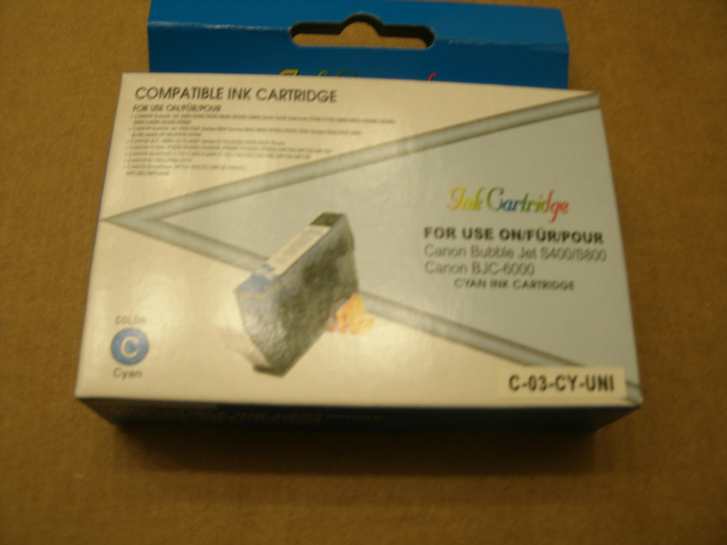 Canon Bubble Jet S400 S800, Canon BJC-6000. Cyan. New.