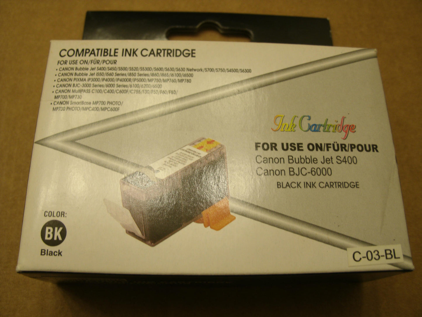 Canon Bubble Jet S400 Canon BJC-6000. C-03-BL. Black New.