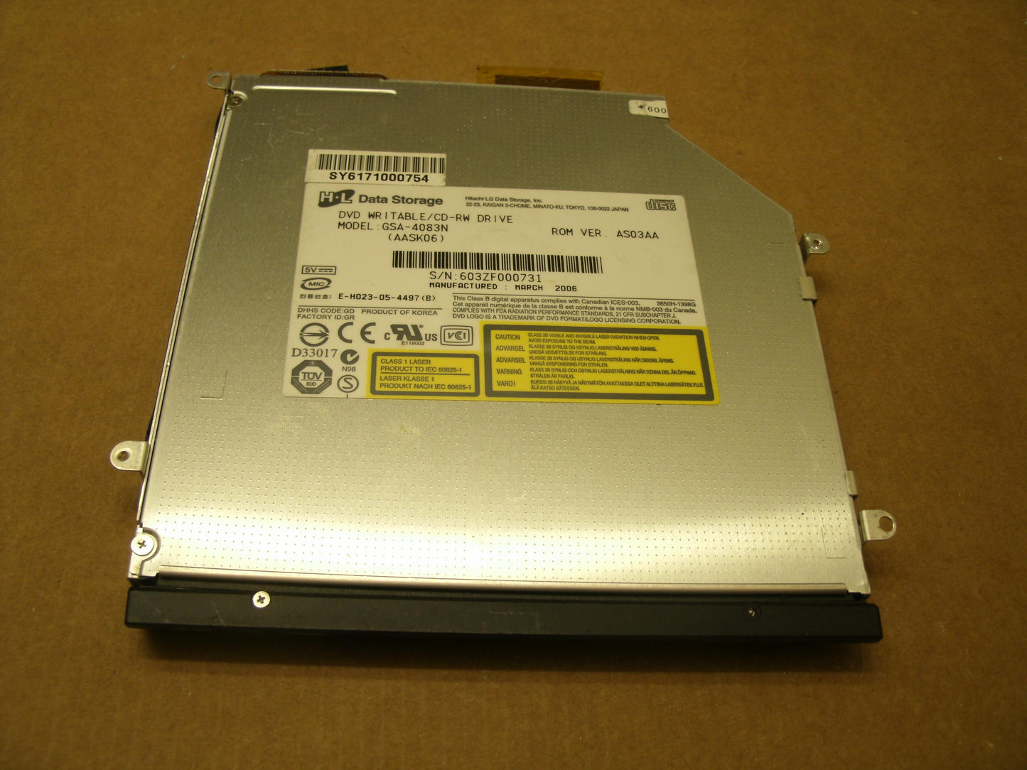 Averatec GSA-4083N Internal DVD Read Write Drive.