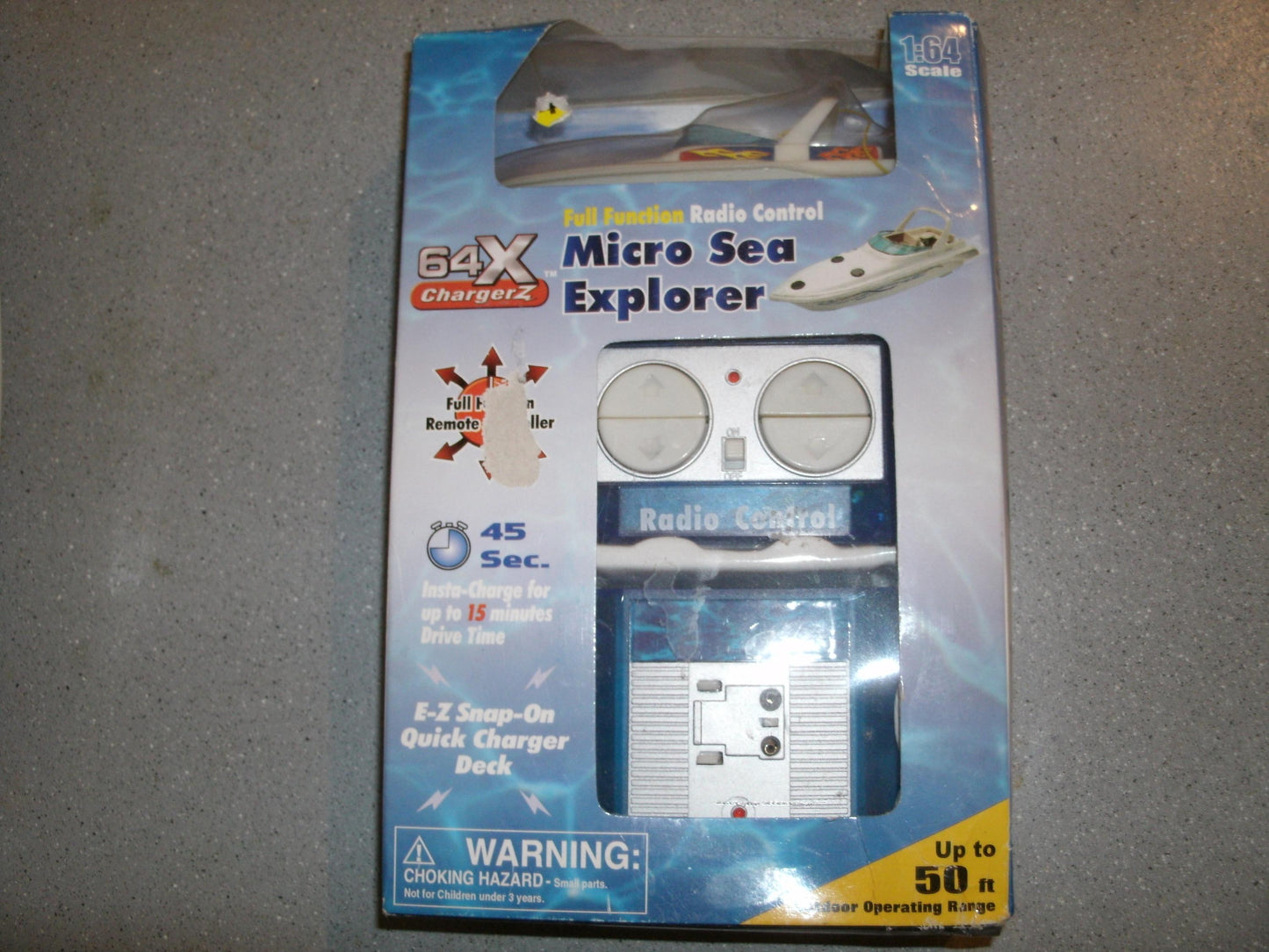 Micro Sea Explorer Boat. 1:64 Scale. Radio Controlled. New.