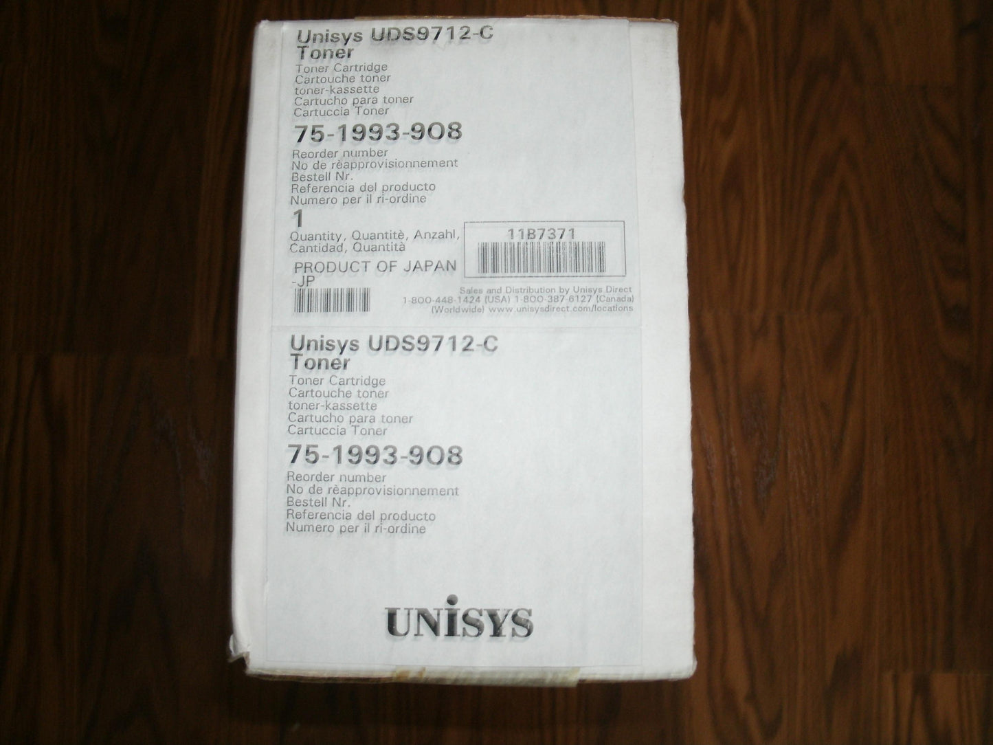 Unisys 75-1993-908 Yellow Laser Printer Toner Cartridge. New.