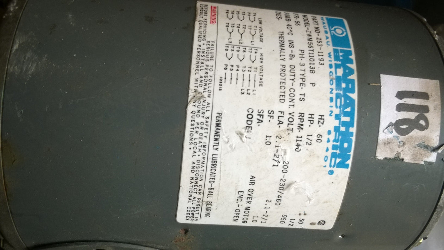 Marathon Electric 253-1193 Electric Motor.