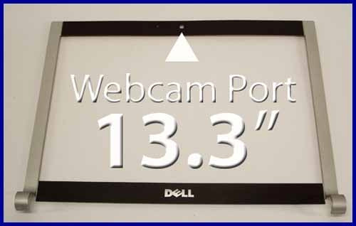 Dell XK074 XPS M1330 LCD Bezel with Webcam. Used.