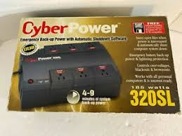 CyberPower 320SL Battery Backup System for PC. New.