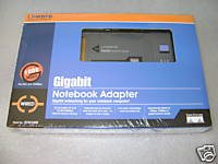 Linksys PCM1000 Gigabit Notebook Adapter. New. OEM