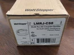 Wattstopper LMRJ-CS8 DLM RJ-45 Coupler/Splitter. New. White.