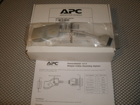 APC CPW037 Beeper Assembly Plug. New.