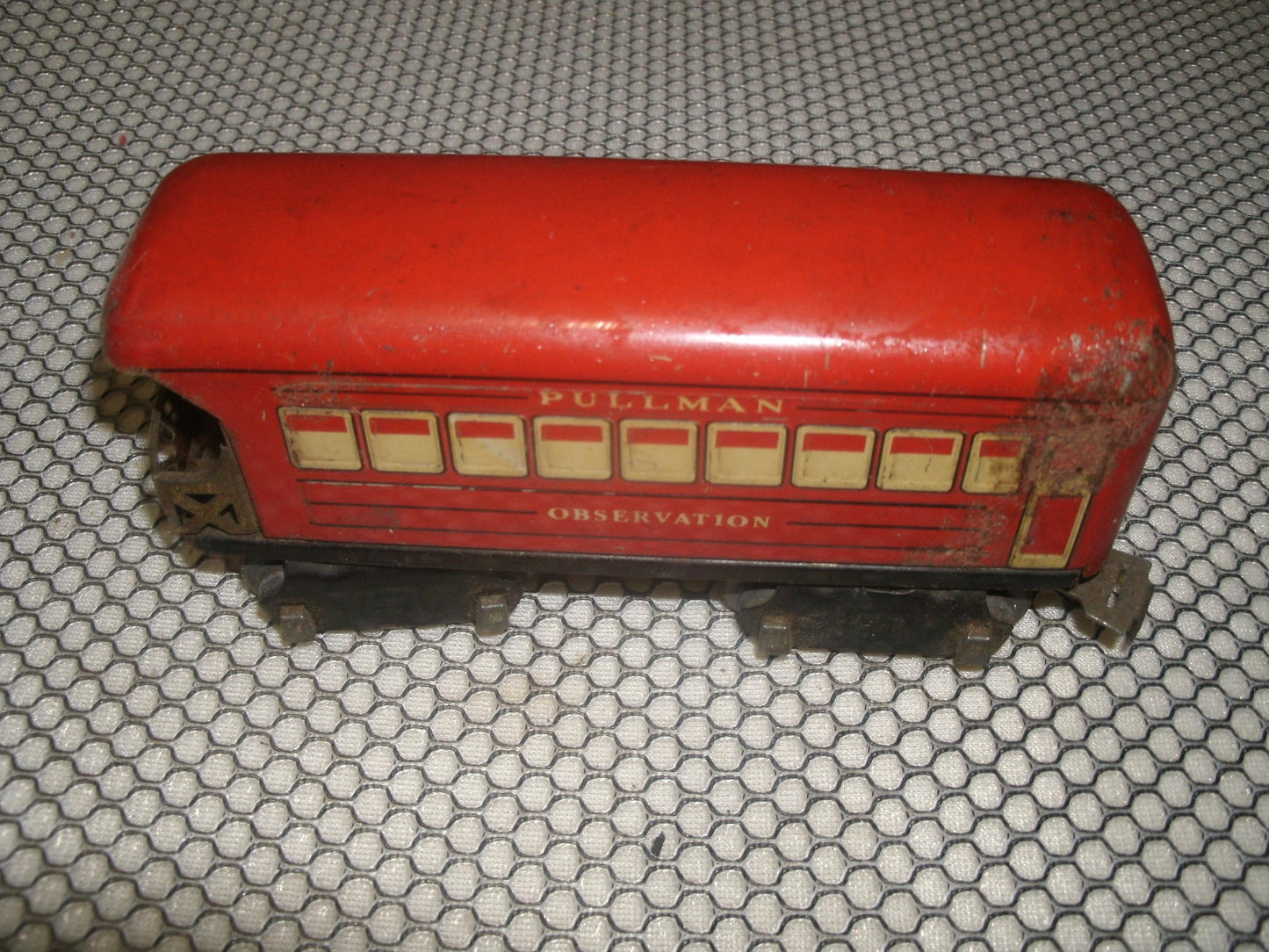 Marx Pullman Railroad Observation Car. Used.
