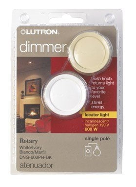Lutron DNG-600PH-DK Dim'n Glo 600W Single-Pole Rotary Dimmer