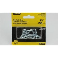 Stanley 75-0430 1 1/2" Hooks and Eyes. 38mm. New.