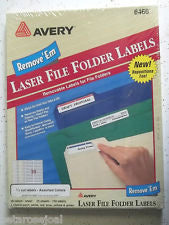 Avery 6466 Assorted Removable File Folder Labels.