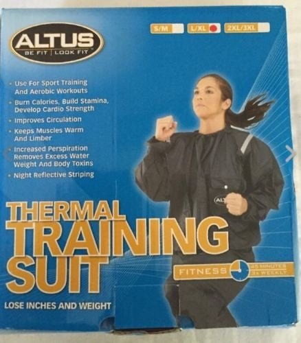 Altus 1201 Fitness Thermal Training Sauna Suit. L/XL. 011L/XL.