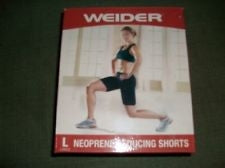 Weider 14907 Neoprene Reducing Shorts. WNSBLG08. Large. New.
