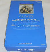 Auvio 15-258 Mono to Stereo Audio Cable. New. 6'.