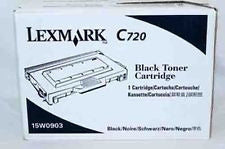Lexmark 15W0903 Black Toner Cartridge. New. C720.