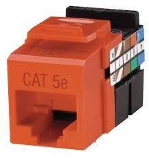 Leviton R09-5G108-OR, Multi-Use CAT 5e Jack. Model: 5G108-OR. New.