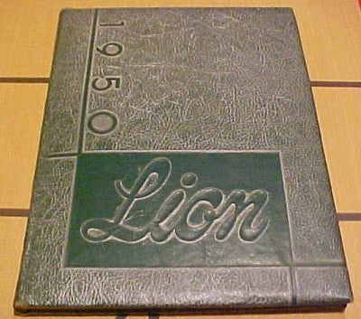 Red Lion 1950 Lion High School Yearbook.