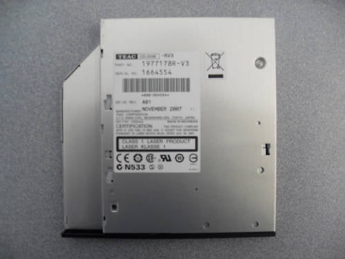 Teac CD224E 24X Slim CD ROM. Refurbished, Black Bezel.